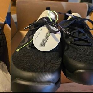 Oofos Black Athletic Shoes